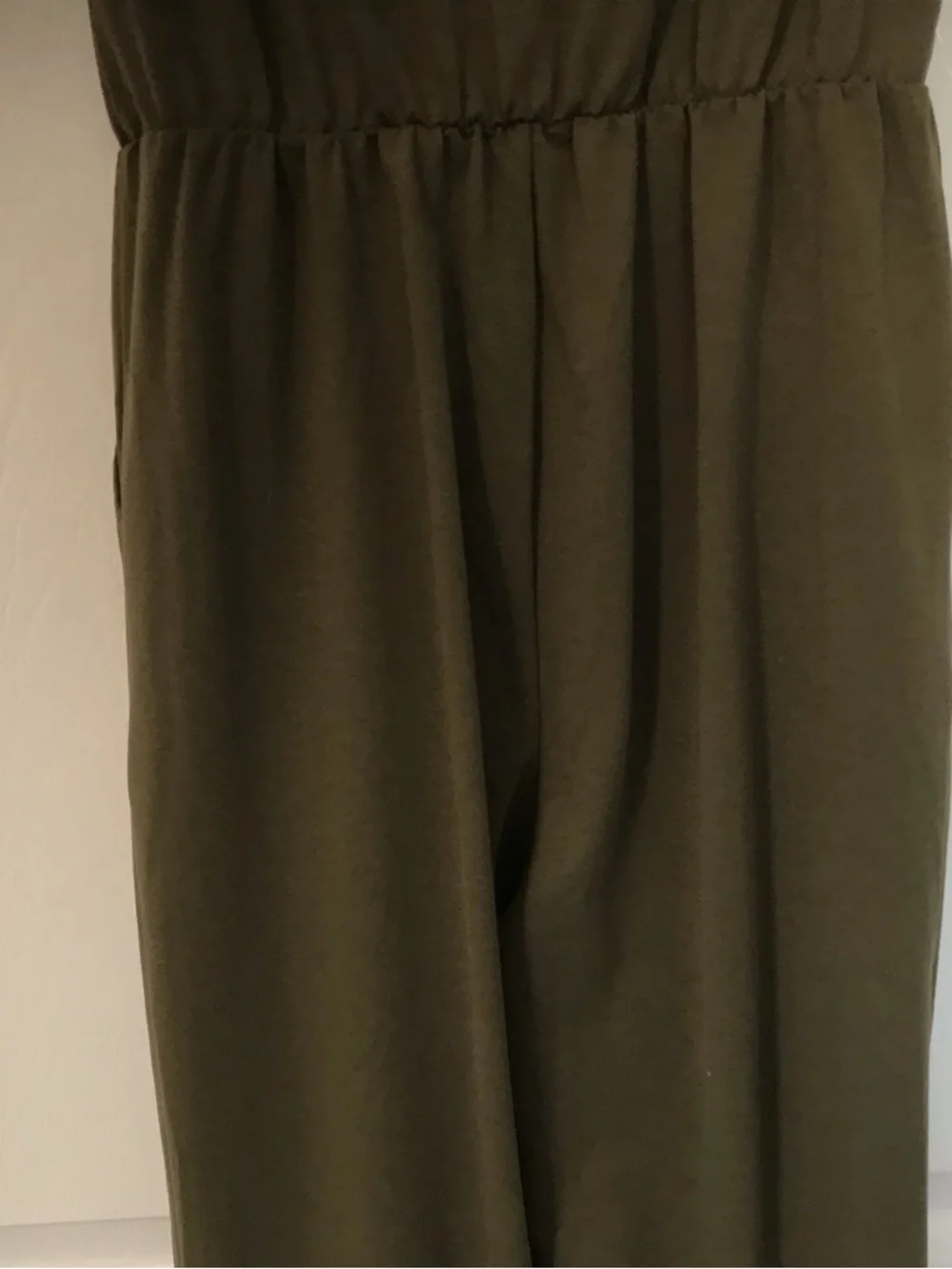Olive Green Women's Jumpsuit - Picture 9 of 10